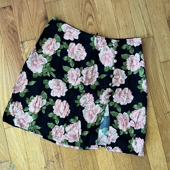 Reformation Peony Rose Print Fran Rosalia Skirt - Picture 2 of 7